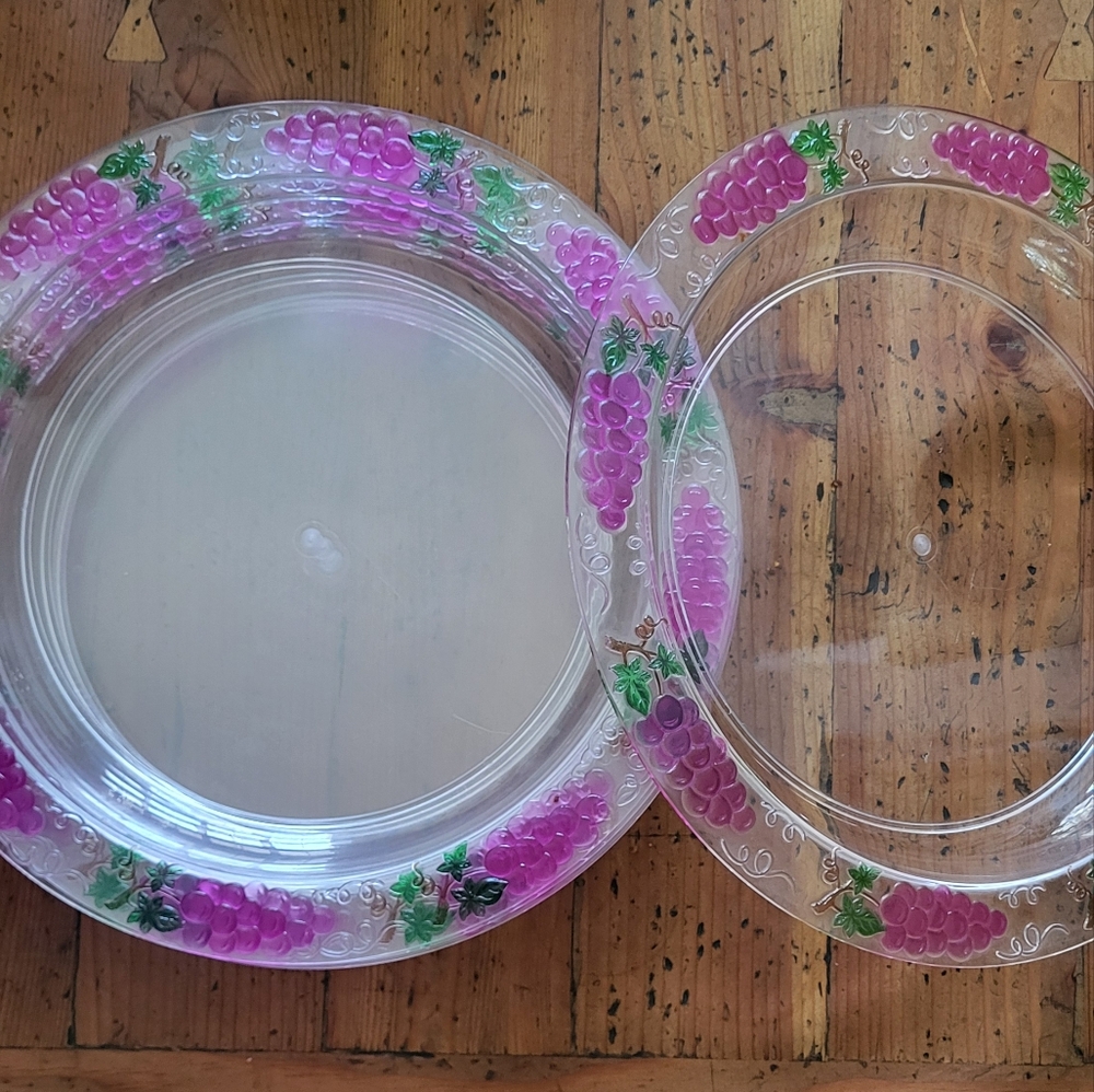 Heavy Weight Decorative Plastic Catering Serving Trays